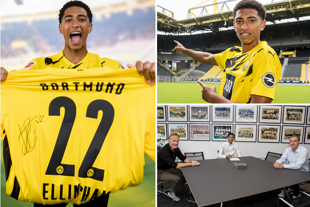 Jude Bellingham completes Borussia Dortmund transfer and admits club’s famed youth development saw him snub Man Utd