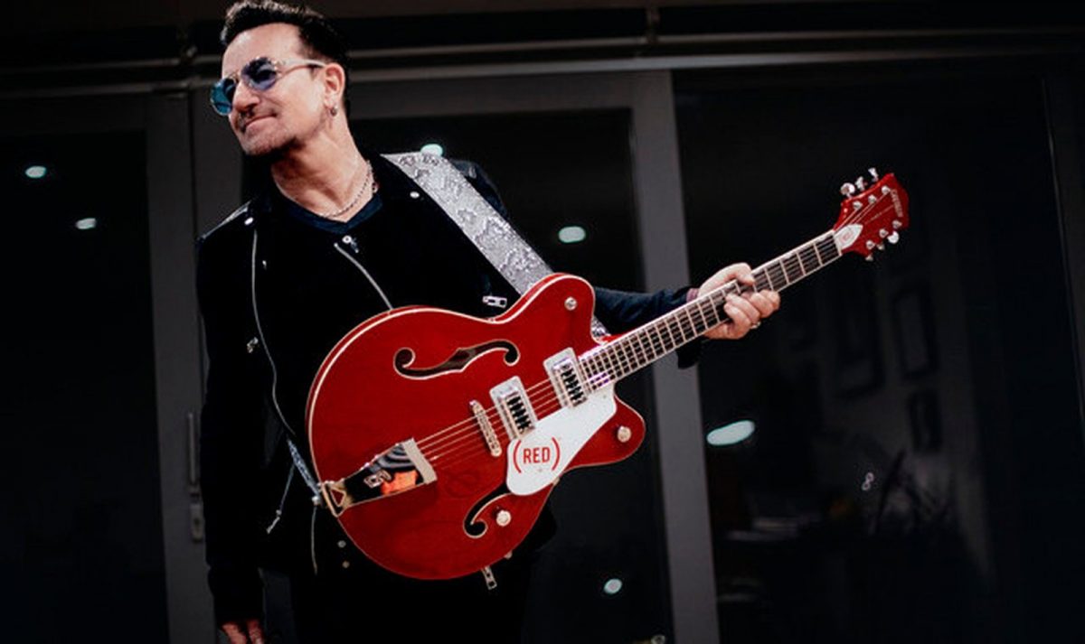 Bono’s guitar up for sale in charity auction