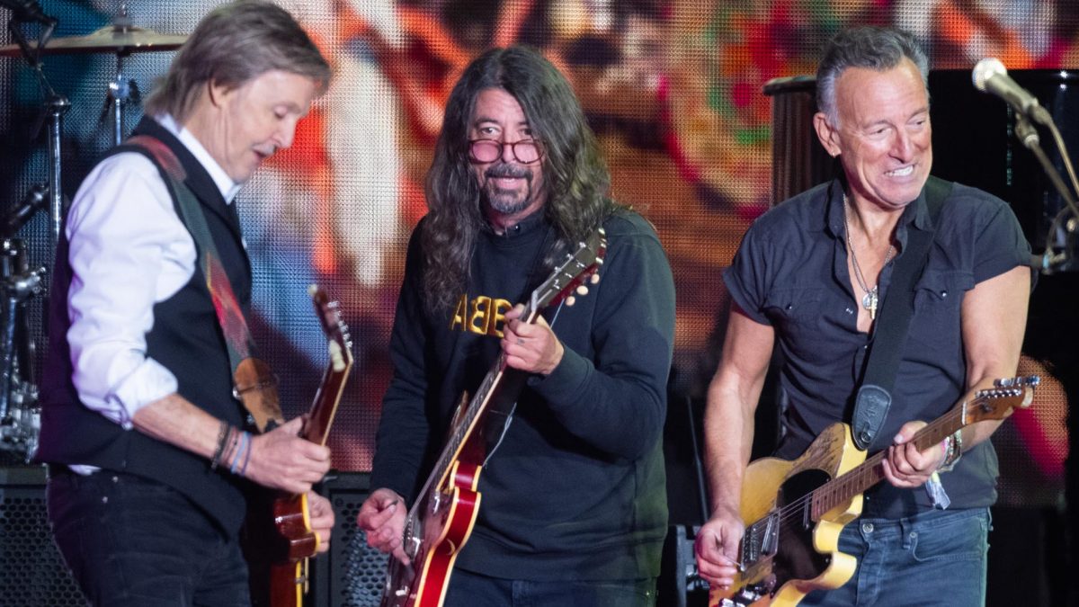 Paul McCartney joined by Dave Grohl and Bruce Springsteen during Glastonbury headline set